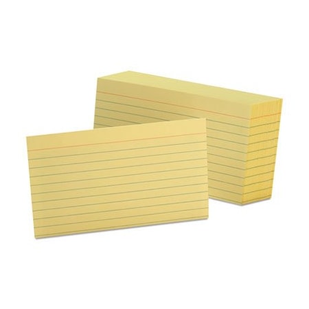 Tops Business Forms Oxford, Ruled Index Cards, 3 X 5, Canary, 100PK 7321CAN